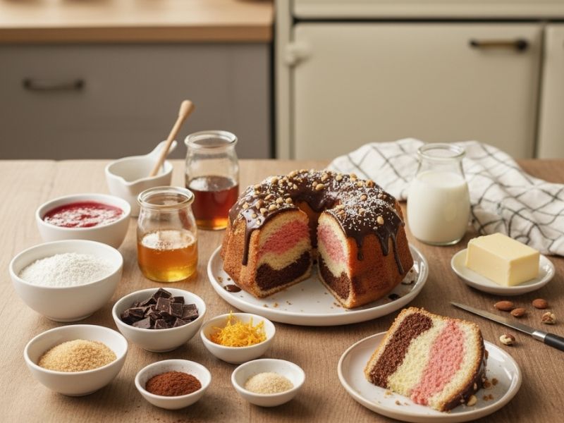 İki Renkli Pamuk Kek İçin Alternatif Öneriler