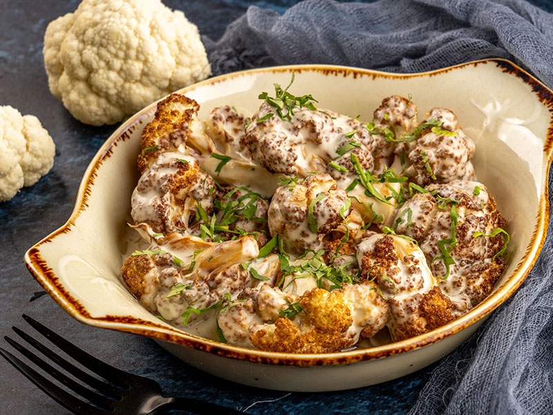 tahin soslu karnabahar