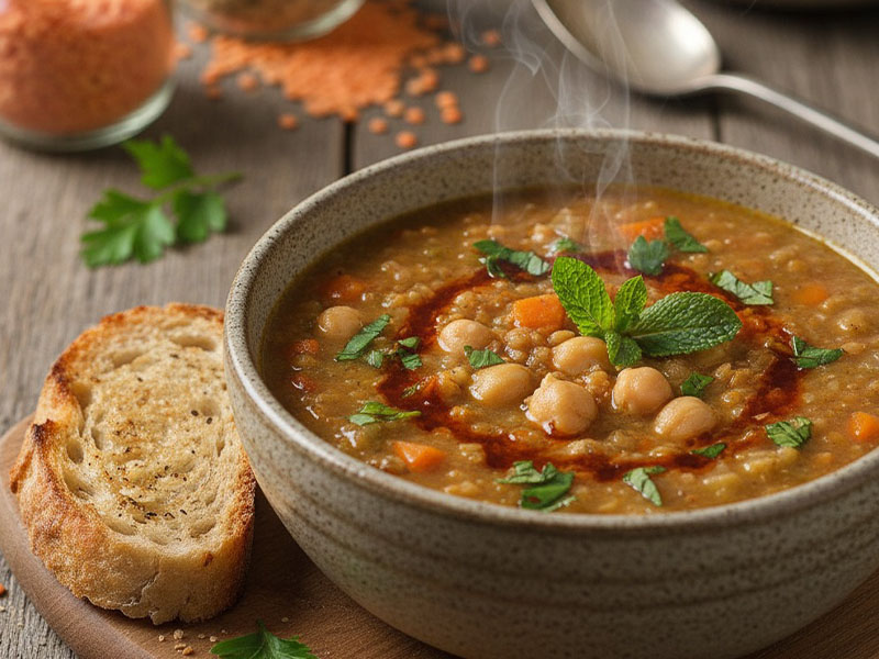 Kuru Baklagil Çorbası (Nohut ya da Mercimekli Karışık)