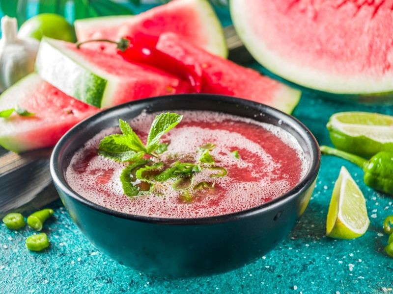 Karpuzlu Gazpacho (Soğuk Çorba)