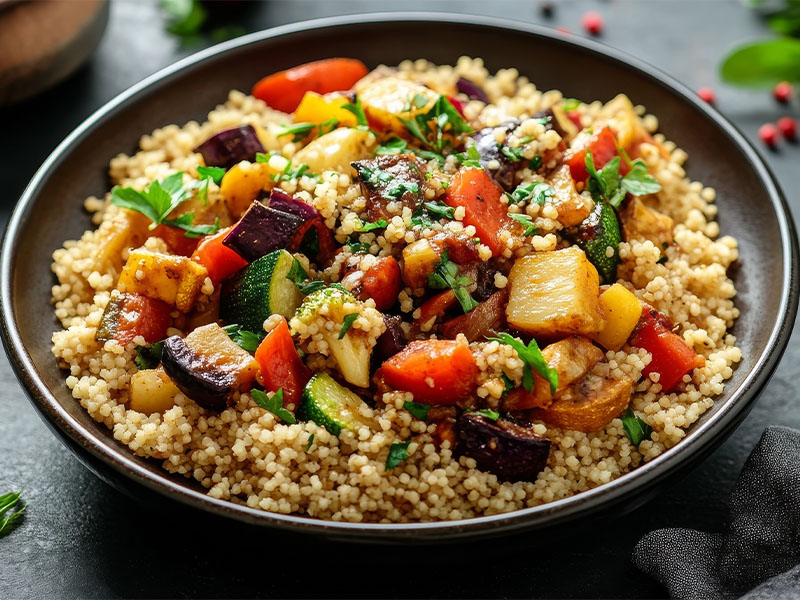 patlıcanlı bulgur salatası