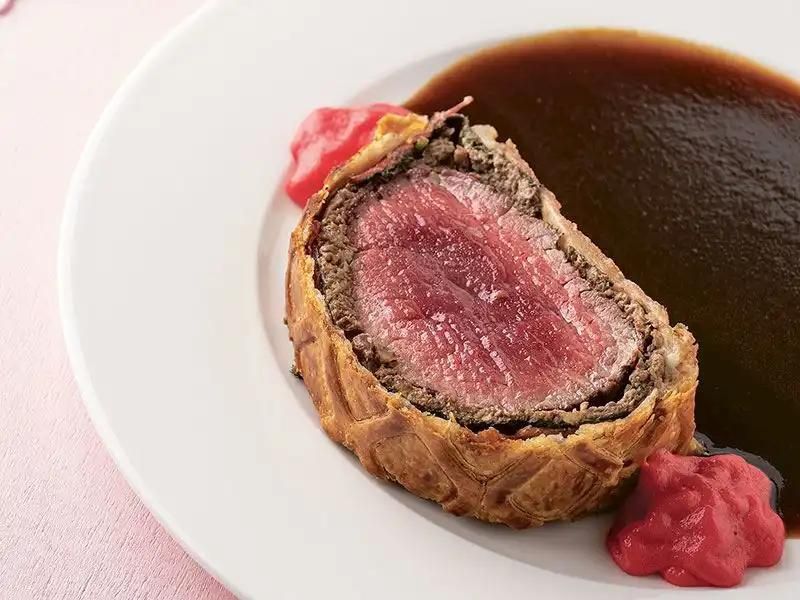 kırmızı püreli beef wellington