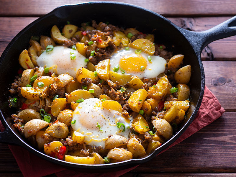 Patatesli Yumurta Tavası