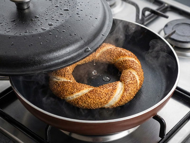 Tavada Simit Isıtma