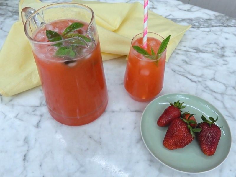 çilekli limonata