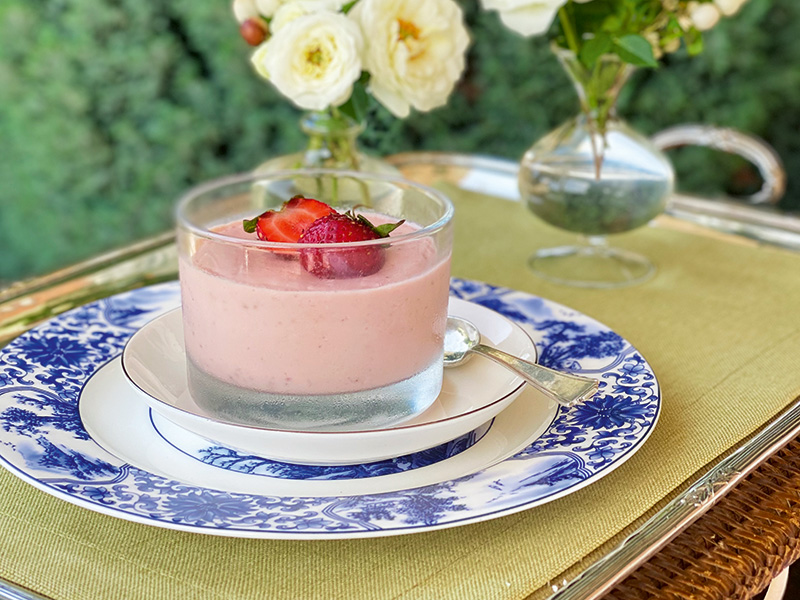 Çilekli Glütensiz & Rafine Şekersiz Muhallebi