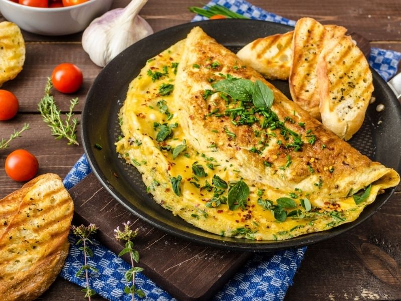 peynirli omlet