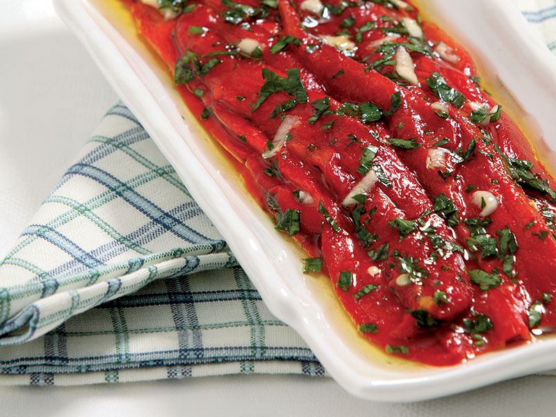 Maydanozlu Közlenmiş Biber