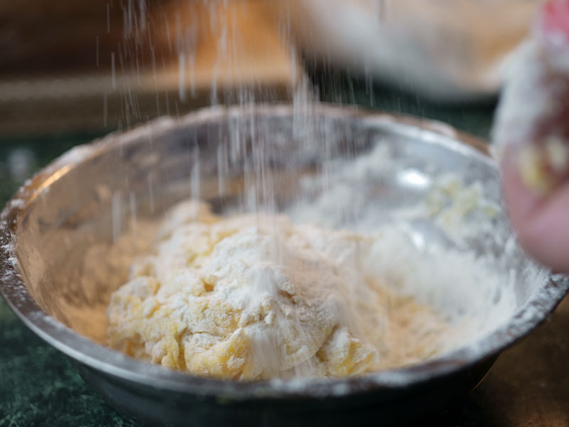 Patates veya tatlı patates püresi