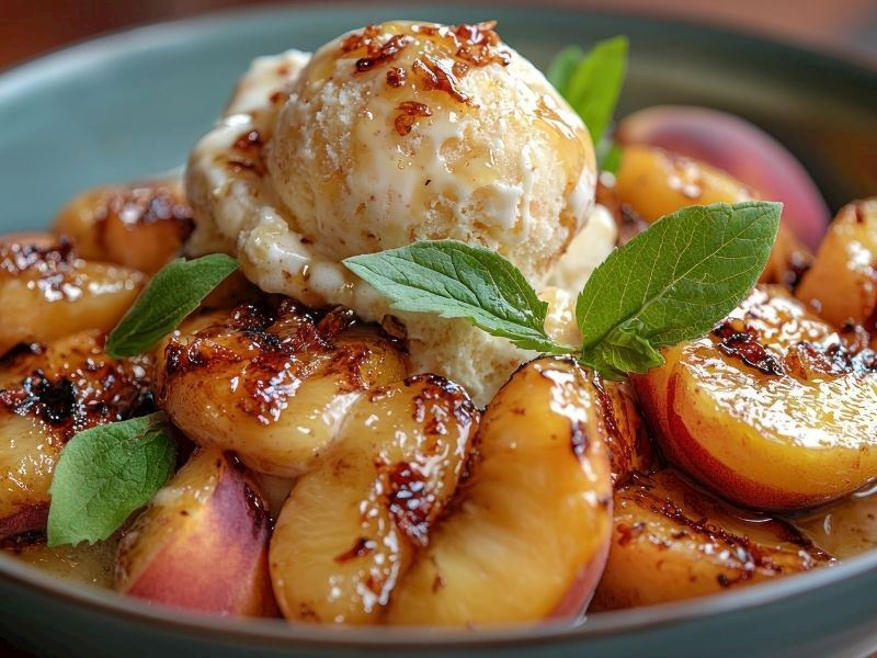 Dondurmalı Şeftali Tatlısı