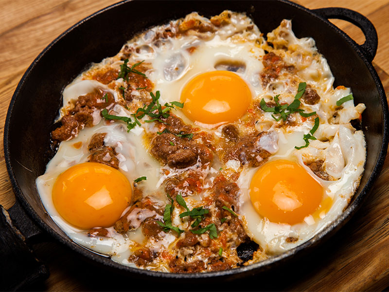 kavurmalı yumurta