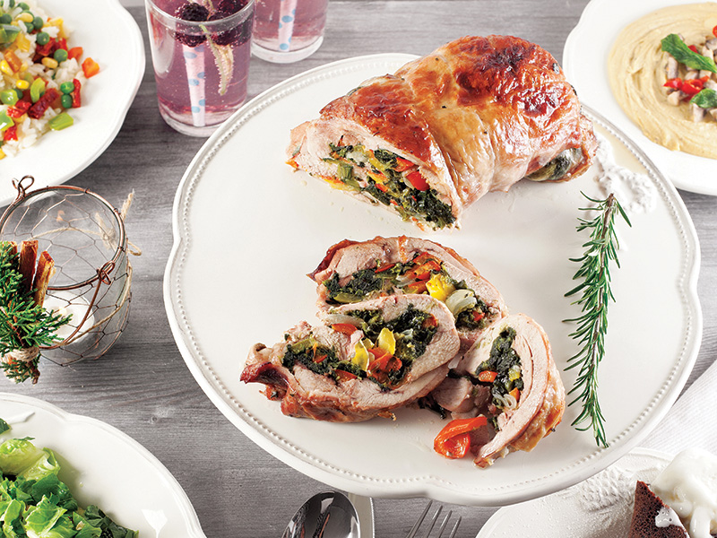 Fırında Hindi Sarma