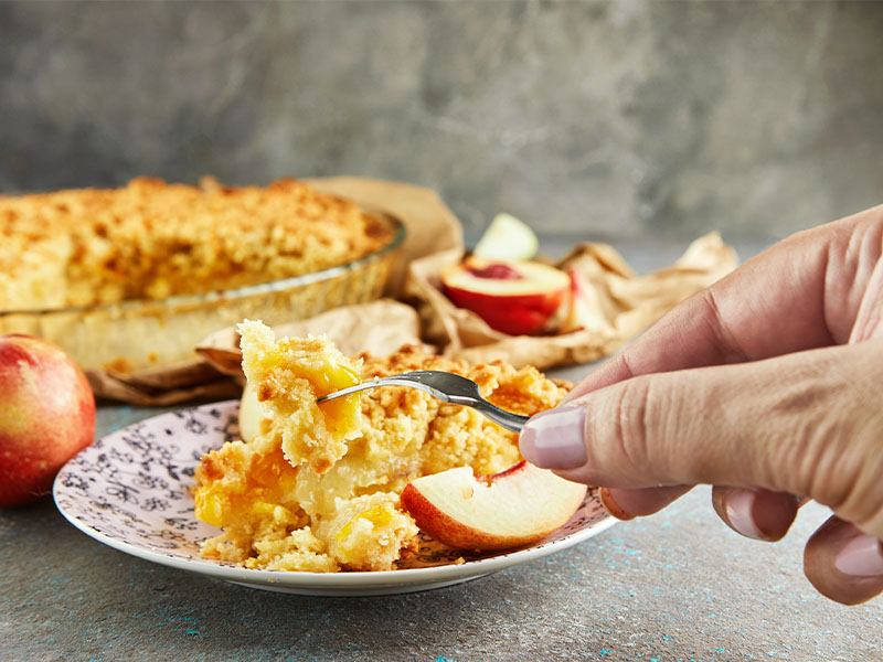 şeftalili crumble