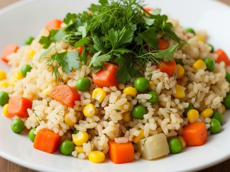 Sebzeli Bulgur Pilavı