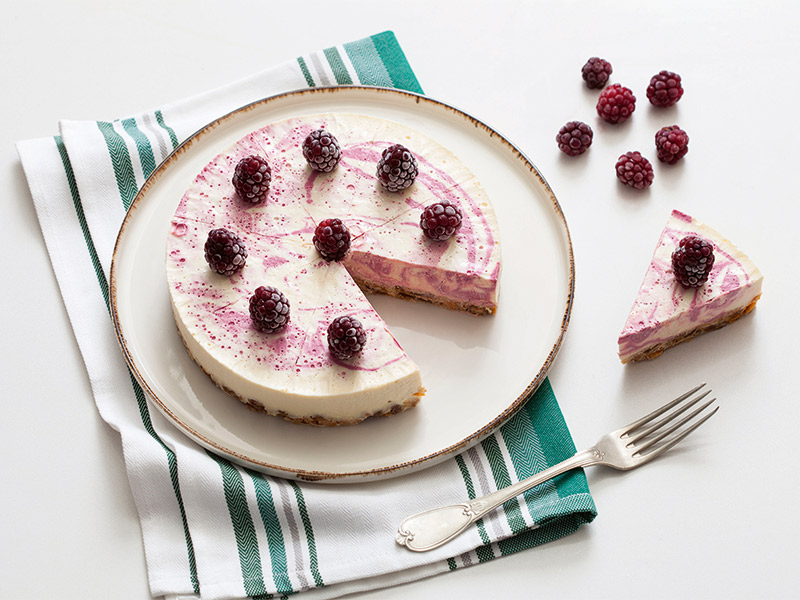 böğürtlenli cheesecake