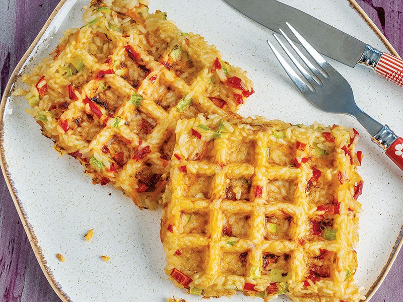 pilav waffle