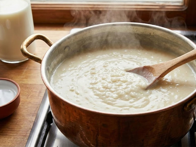 Sütlacı Ocakta Kıvamına Getirin