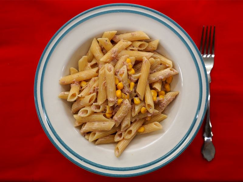 Ton Balıklı Kremalı Makarna