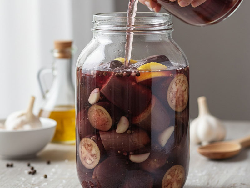 Patlıcanların tuzlanması