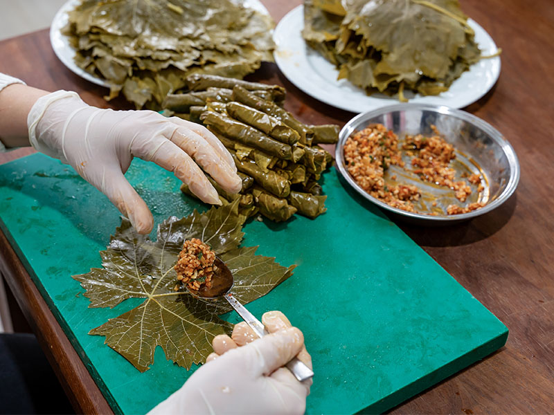 Klasik Zeytinyağlı Yaprak Sarma Tekniği