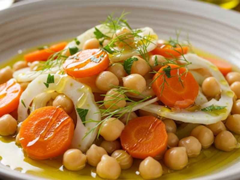 Rezene ve Nohutlu Zeytinyağlı