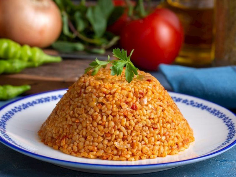 Pilav (özellikle bulgur pilavı)