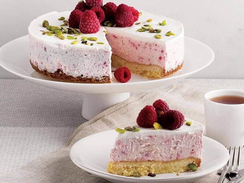 frambuazlı soğuk cheesecake