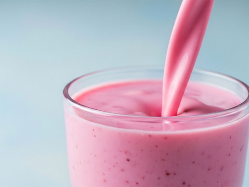 çilekli kefir