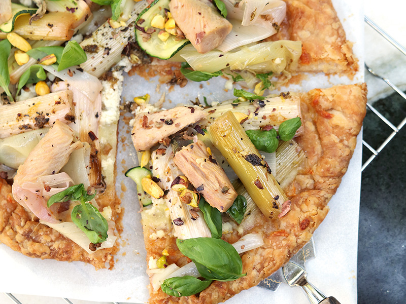 Palamutlu Ve Pırasalı Galette