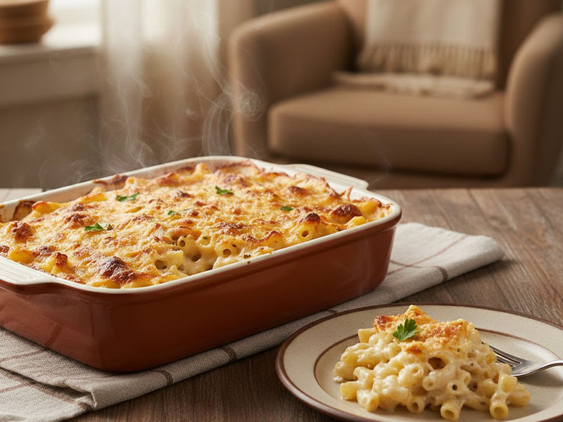 Boğa – Fırında Beşamel Soslu Makarna