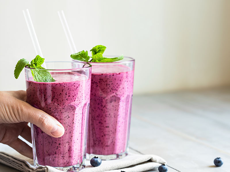 yaban mersini smoothie