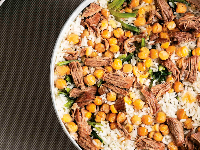 Etli ve Ispanaklı Pilav