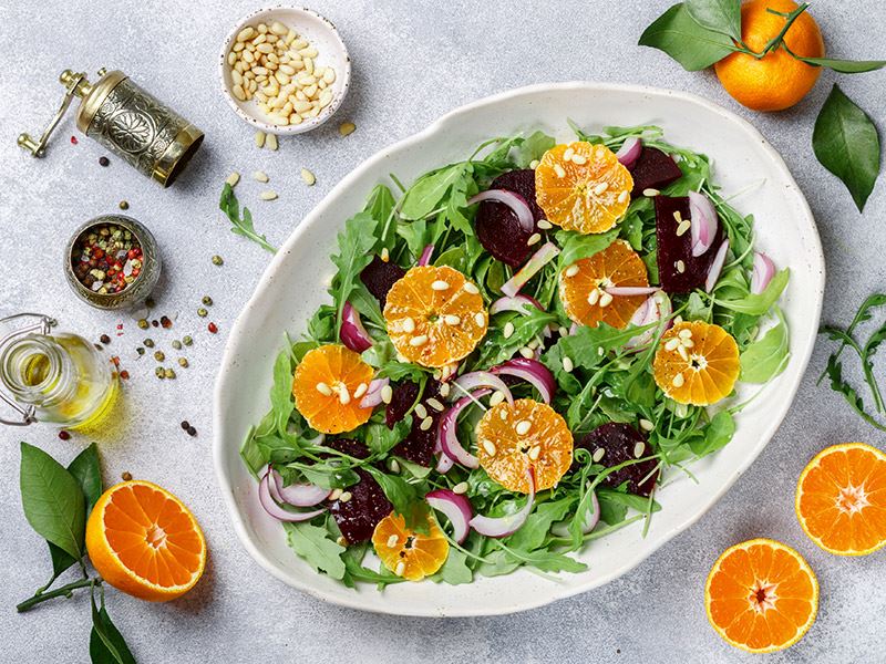 Portakallı Roka Salatası