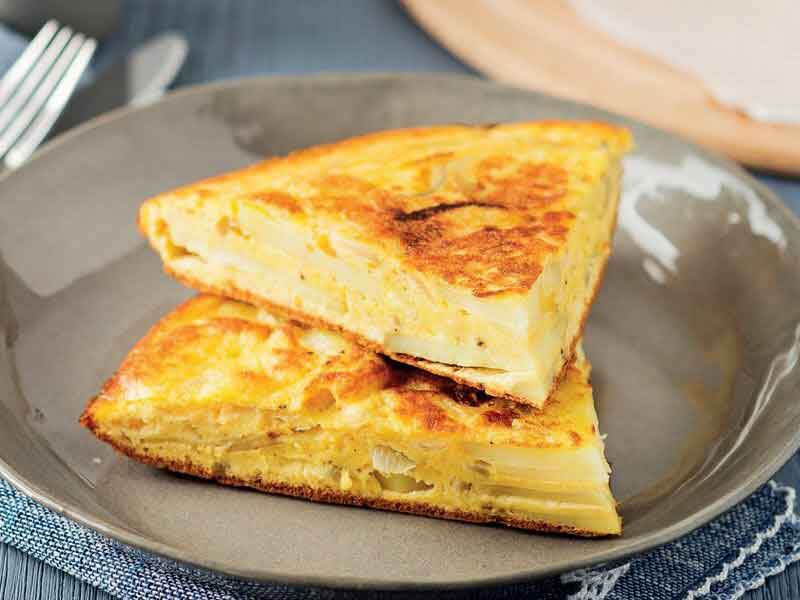 Patatesli ve Soğanlı Frittata