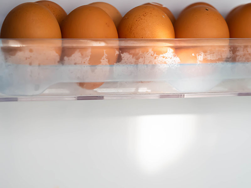 Dondurulmuş yumurtaların saklama süresi sınırlıdır