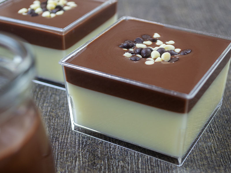 Sütlü Çikolatalı Panna Cotta