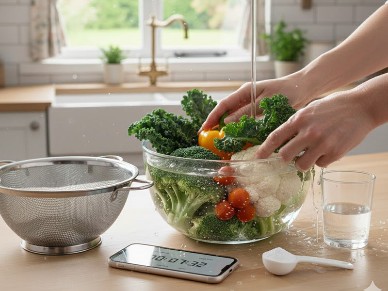 Sebzelerin Durulanması