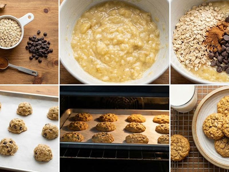 Yulaflı Muz Kurabiyesi