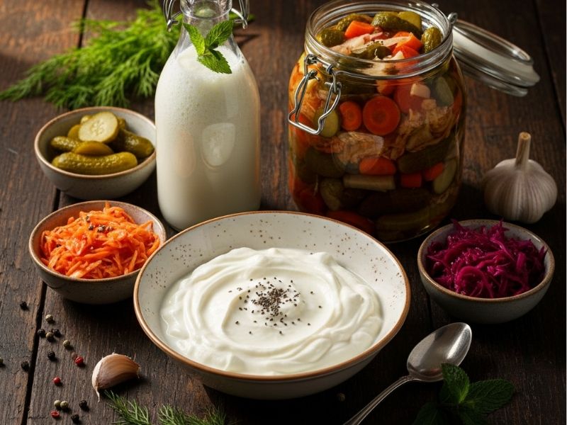 Probiyotikler ve Fermente Gıdalar: Yoğurt, Kefir ve Turşular