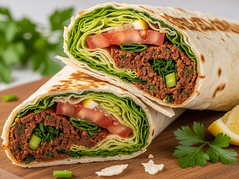 Klasik Çiğ Köfte Dürüm