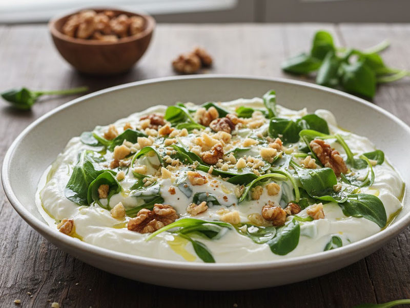 Yoğurtlu Semizotu Salatası