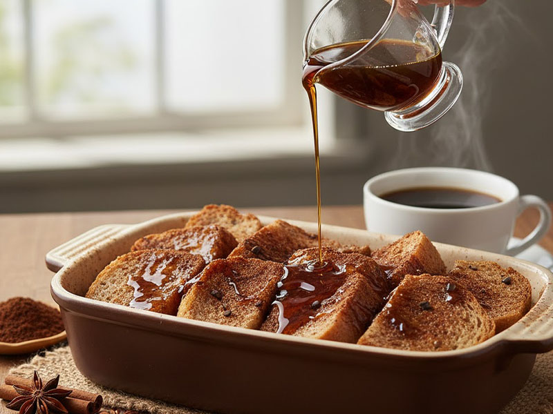 Bayat Ekmekten Kahveli Tatlı Yapımı