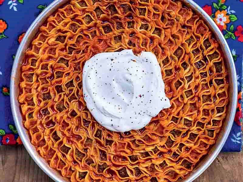 Tepsi Mantısı (Kayseri-Develi, Nevşehir, Konya)