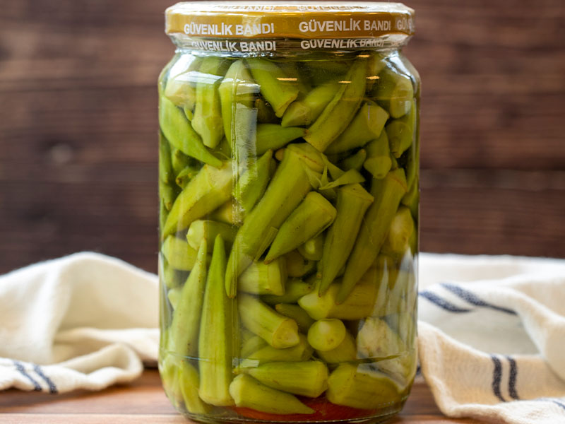 Taze ve diri bamya seçimi