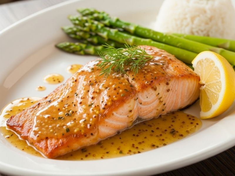 Tatlı Ve Keskin Denge: Ballı Hardallı Somon 