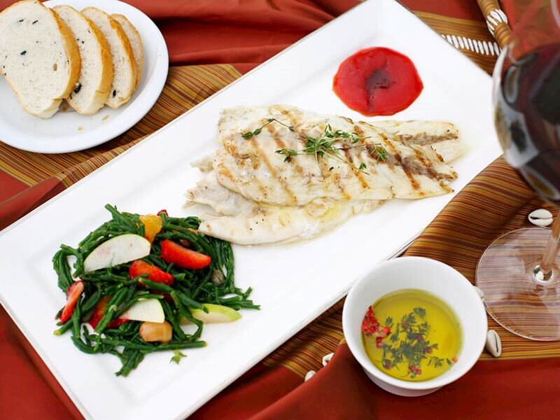 deniz börülceli çipura salatası