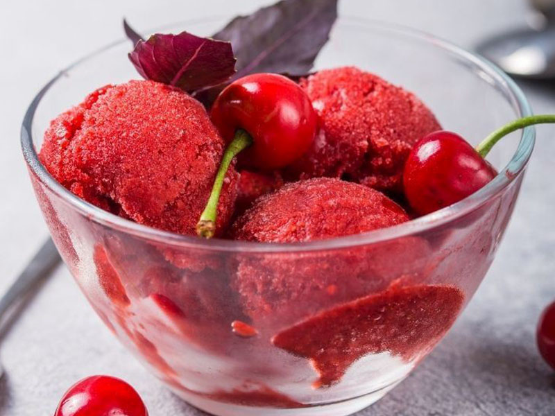 Ev Yapımı Meyveli Dondurma (Sorbe)