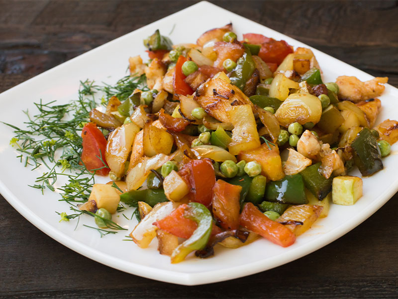 Rezene ve Tavuk Sote