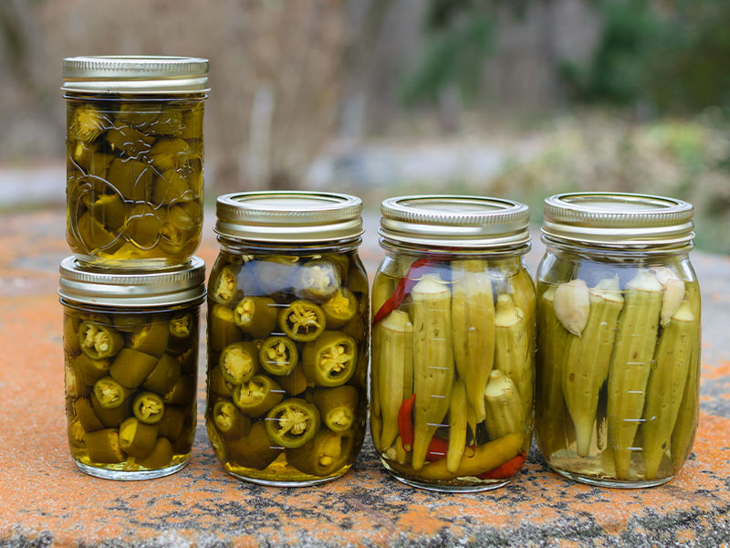 Taze ve diri bamya seçin