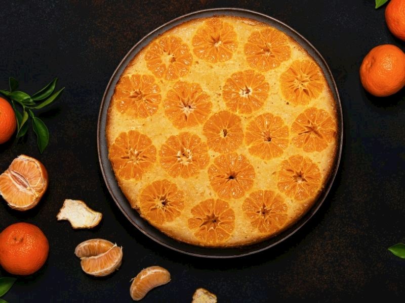 Mandalinalı Ters Yüz Kek